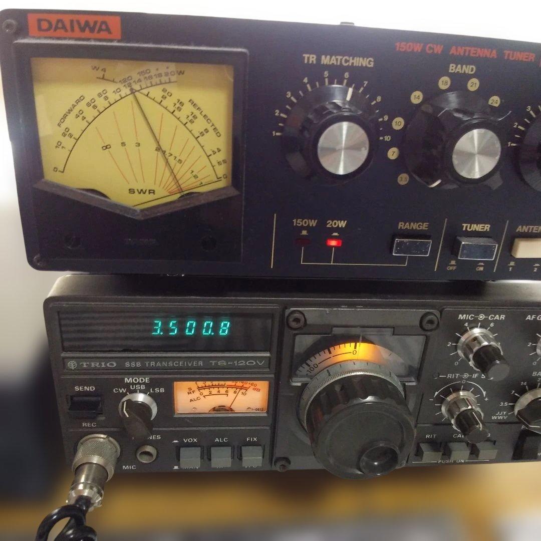 TRIO トリオ TS-120V HFトランシーバー マイク 取扱説明書 付き