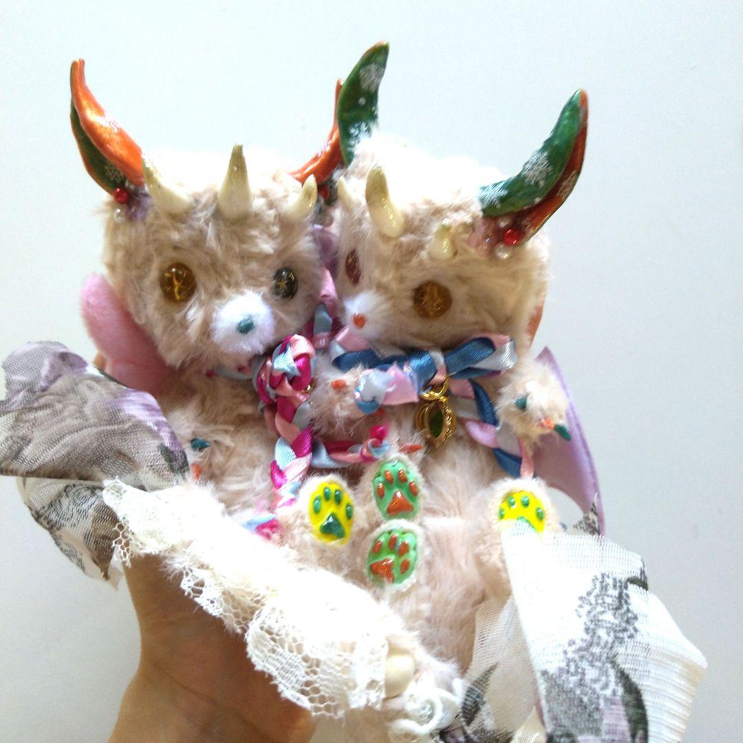 妖精？猫？うさぎ？狐？ 架空空想生物 アートドール ハンドメイド(説明欄必読)
