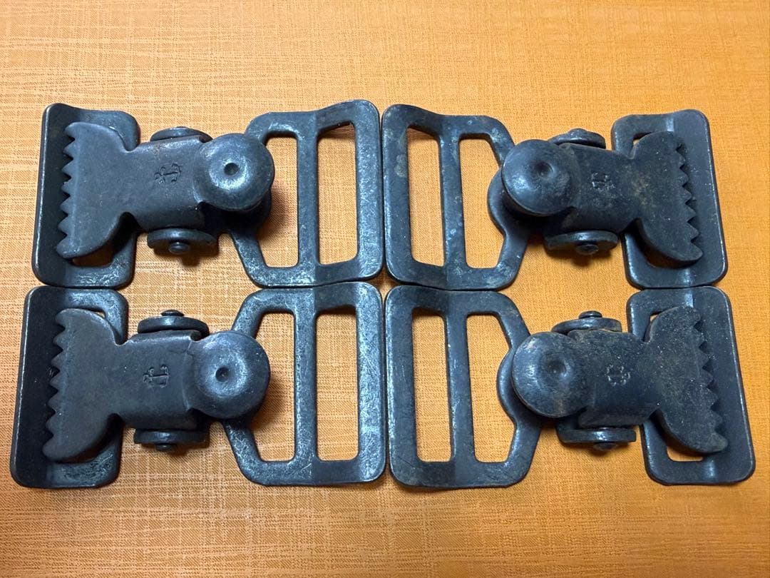 米軍 実物 アリゲータークリップ 4個