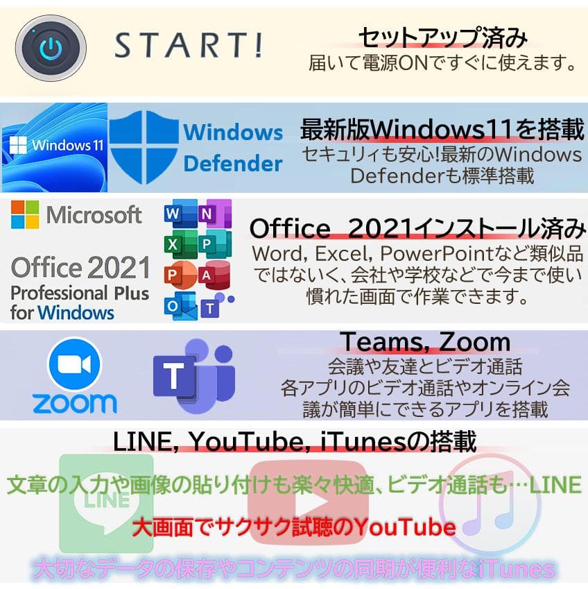 【爆速＆軽量】NEC製オフィス付きUltraLiteノートパソコン Win11
