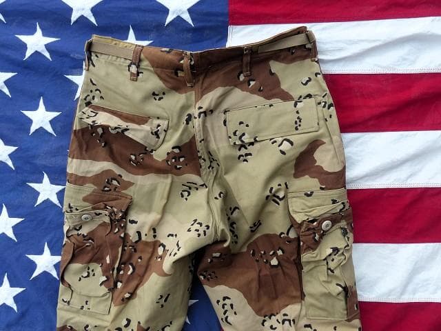 90s レア! 実物 デザート６カラー BDUパンツ S-S チョコチップ 46