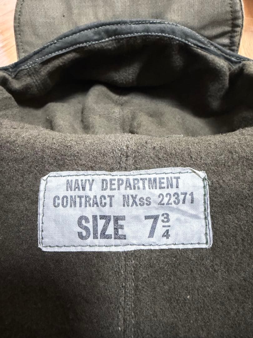 米軍 実物 N-1デッキキャップ XL