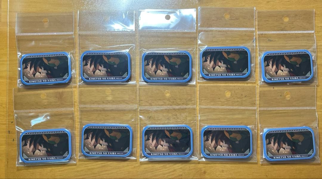 鬼滅の刃 無限城編 冨岡義勇 メモリーズスクエア缶バッジ 缶バッジ 10個セット