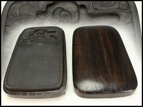 中国美術 端渓 硯 昭和47年 20万円 購入品(K-YC625)