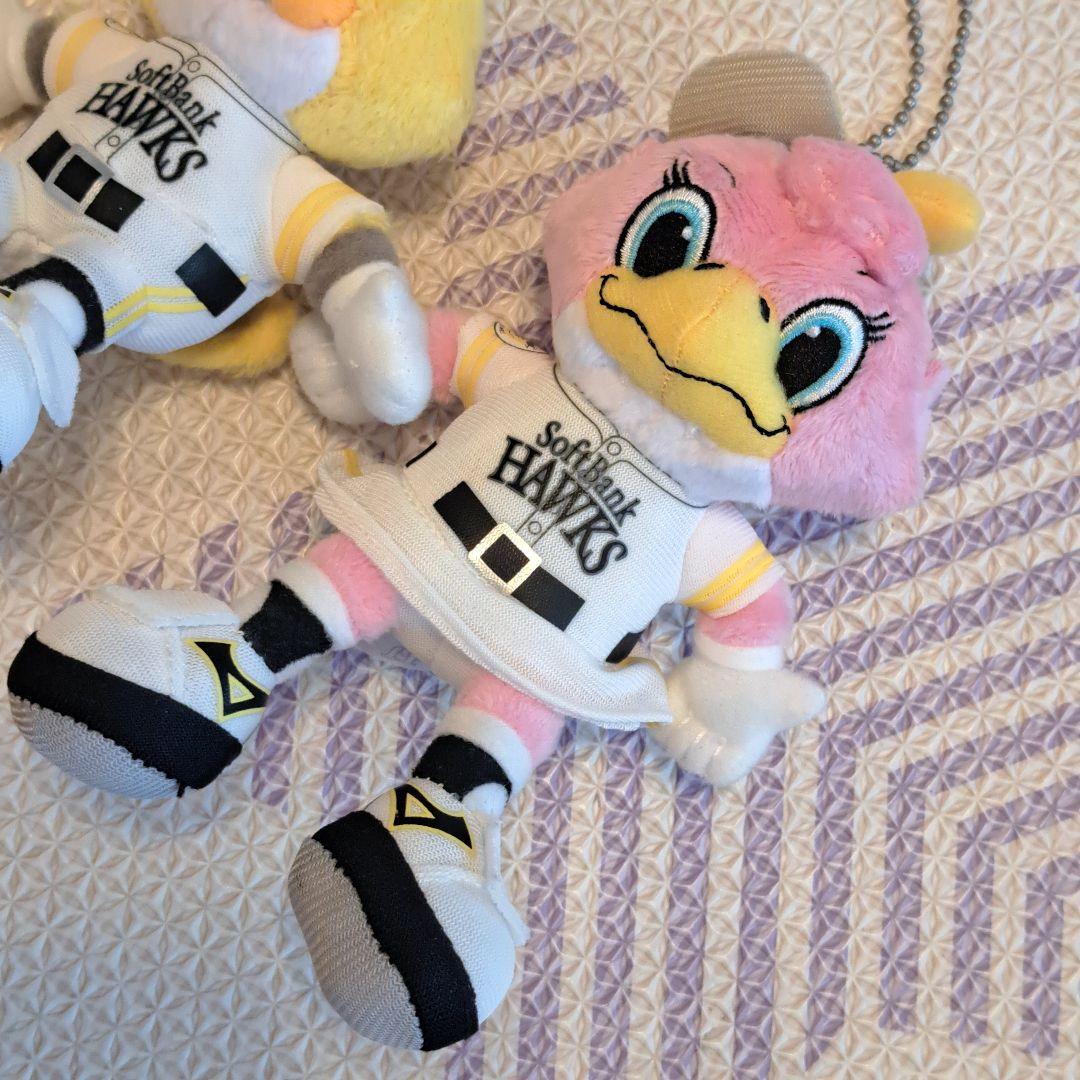 ソフトバンクホークス ペアマスコット ぬいぐるみ　SoftBank HAWKS