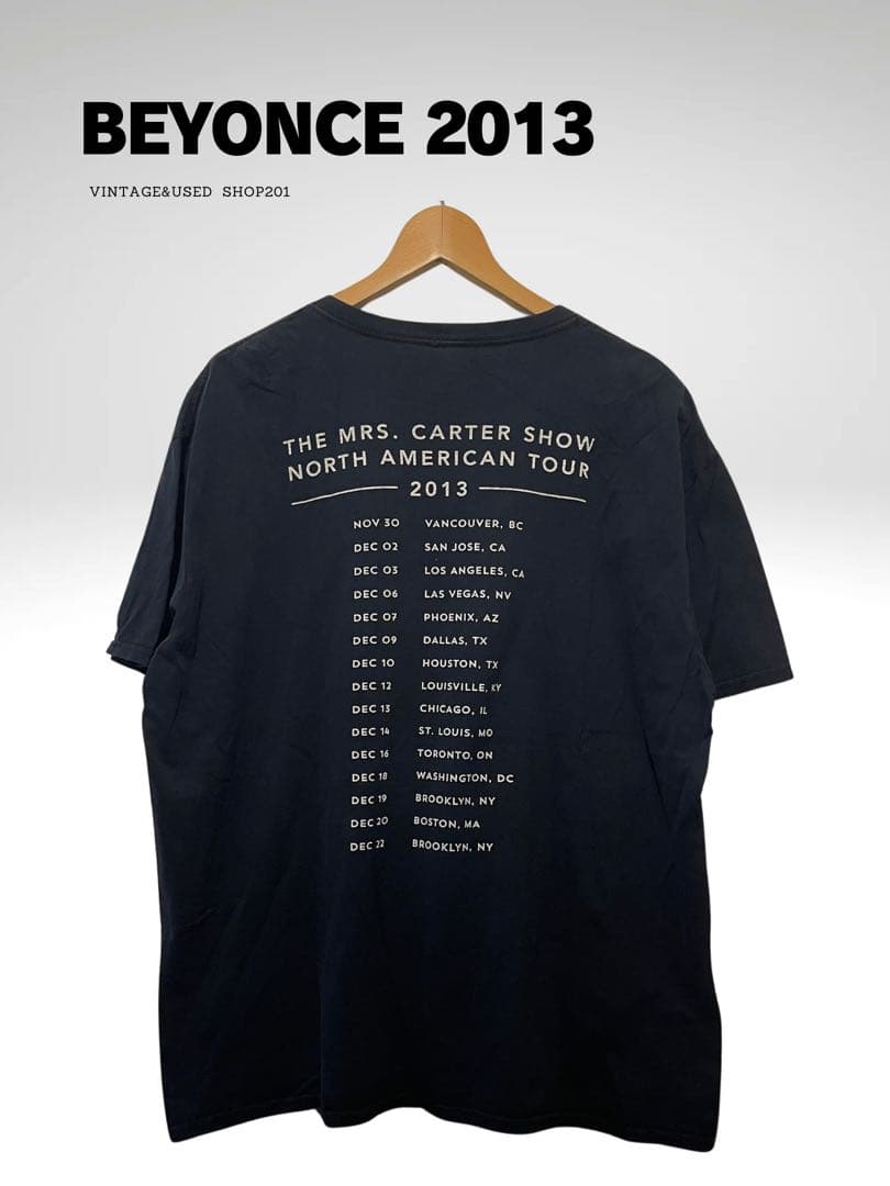 BEYONCÉ 2013 ワールドツアーTシャツ ブラック XL