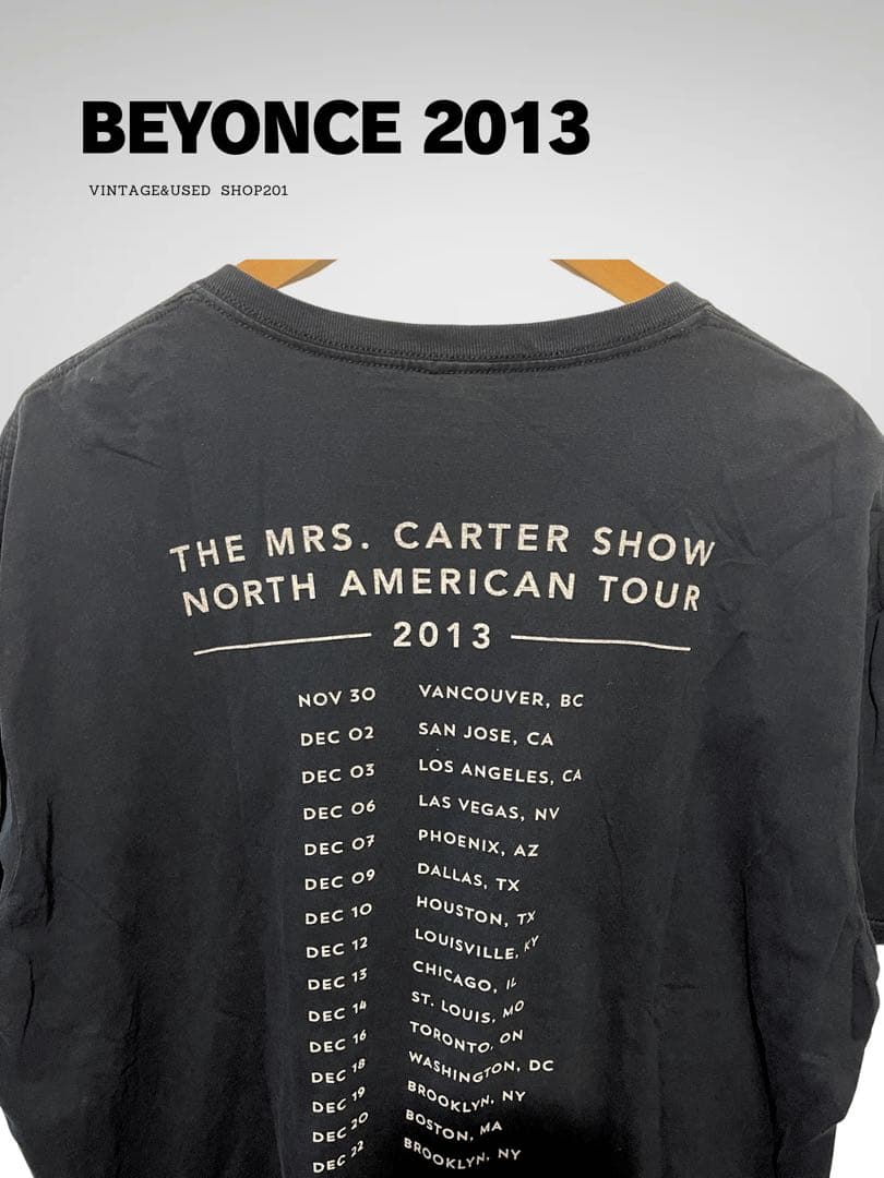 BEYONCÉ 2013 ワールドツアーTシャツ ブラック XL