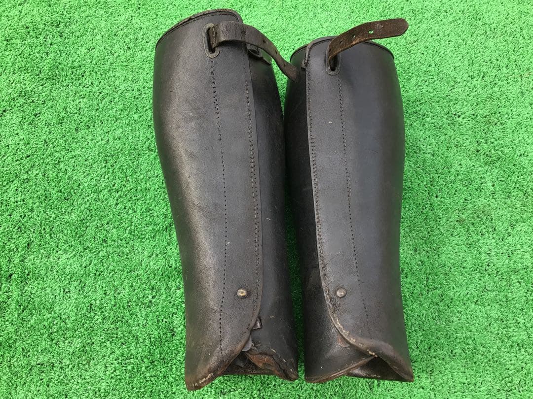 ドイツ軍③ WW2 革製ゲートル 実物
