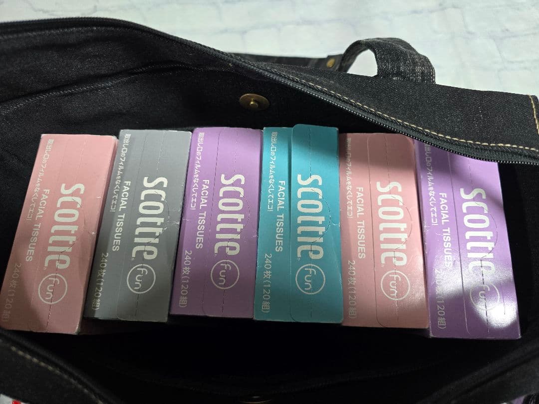 大きめ デニムリメイクバッグ 上部ファスナー メンズ COOL 底板付き