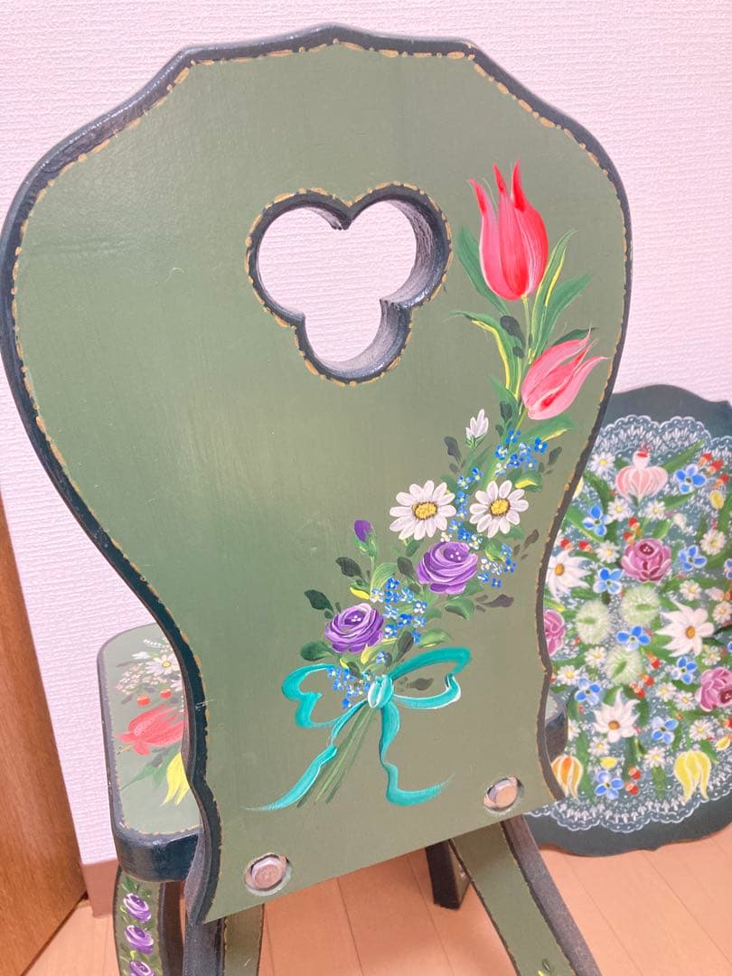 【気まぐれ価格‼️】トールペイント 飾り台 壁掛け