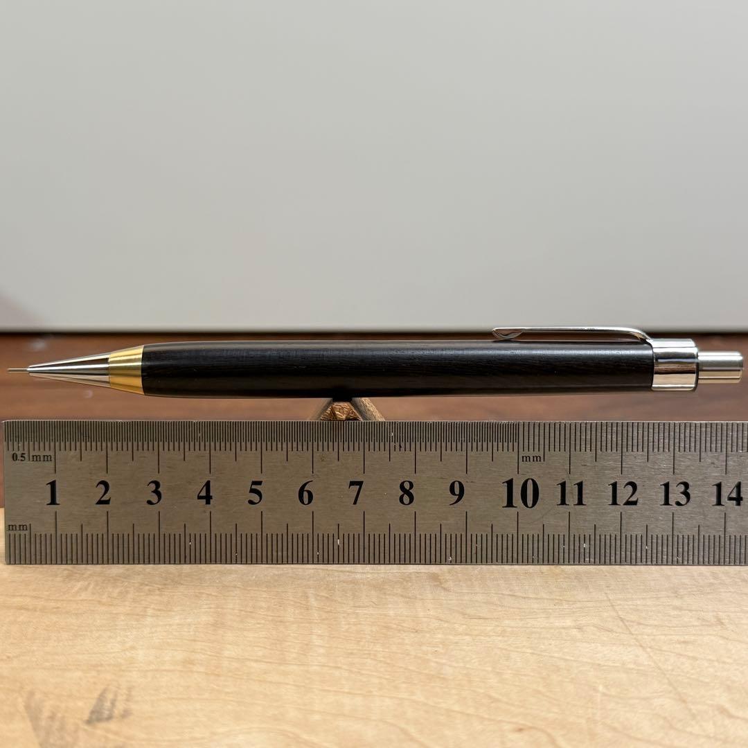 153アフリカンブラックウッド　木製シャーペン　強低重心　真鍮