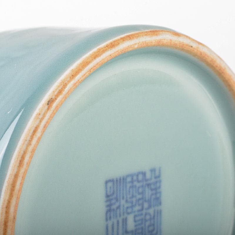 中国　大清乾隆年製　龍泉窯青磁　水孟　小壷　N　R6956E