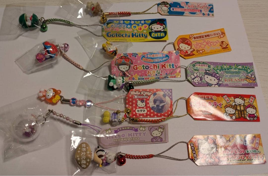 【週末限定セール】ご当地キティ 根付ストラップ【まとめ売り】