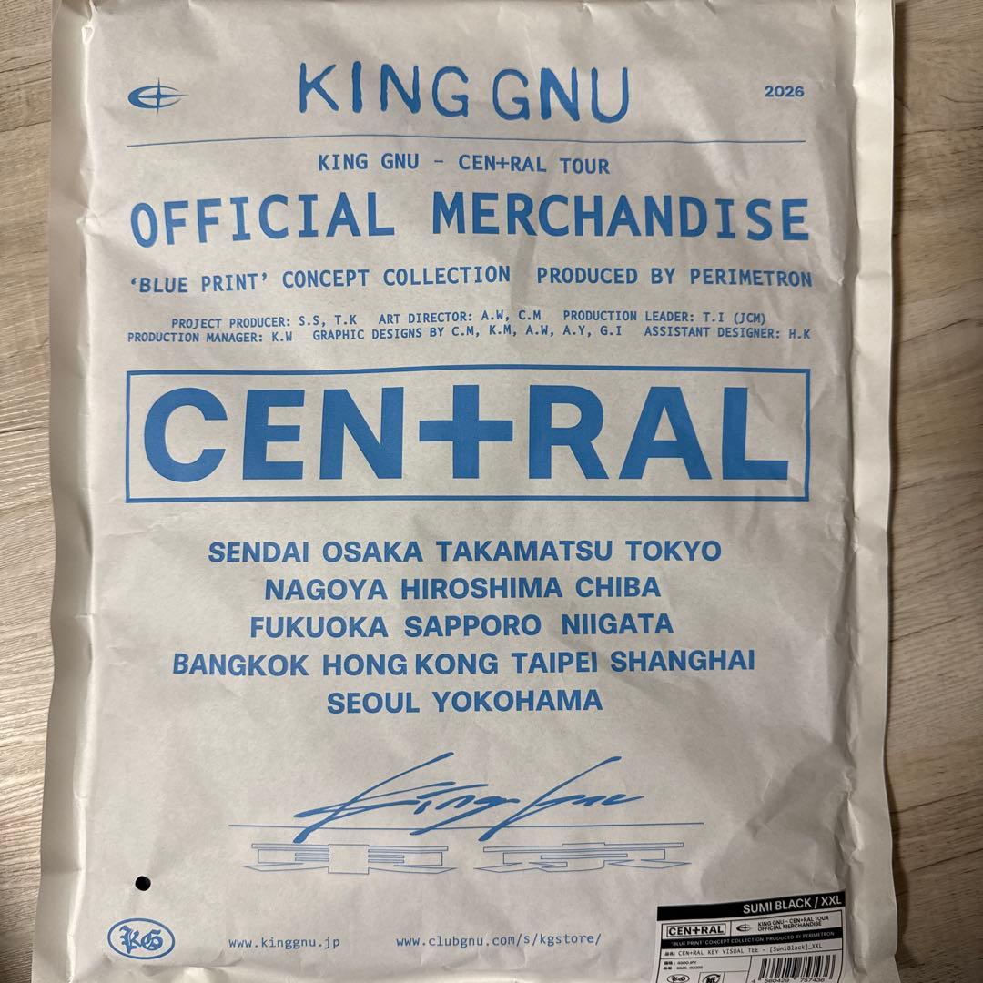 CEN+RAL KEY VISUAL TEE [スミクロ] XXL