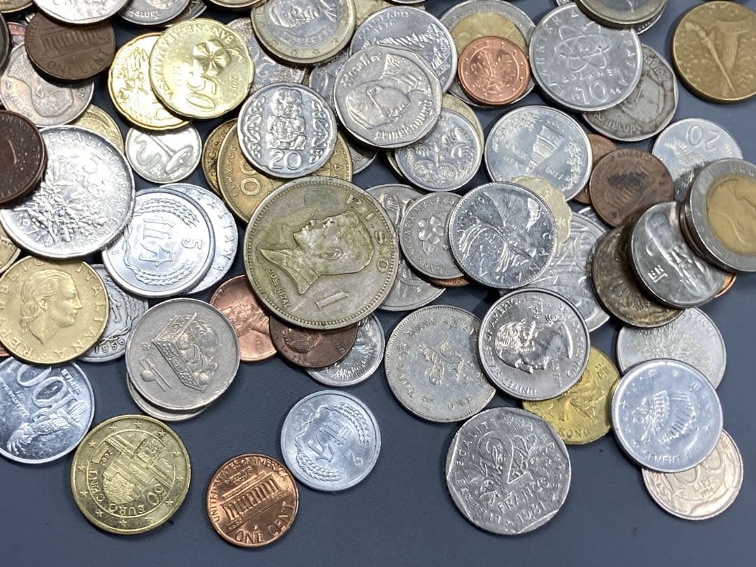 世界各国の外国 大量まとめ売り 約1.8kg