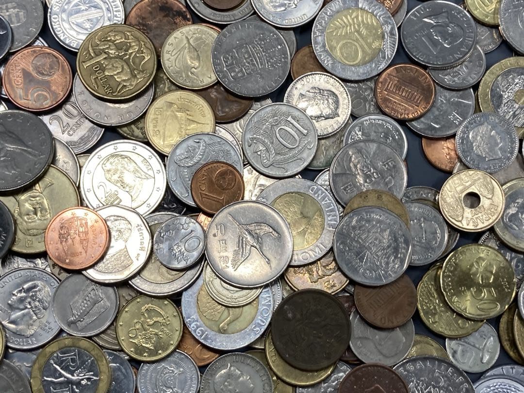 世界各国の外国 大量まとめ売り 約1.8kg