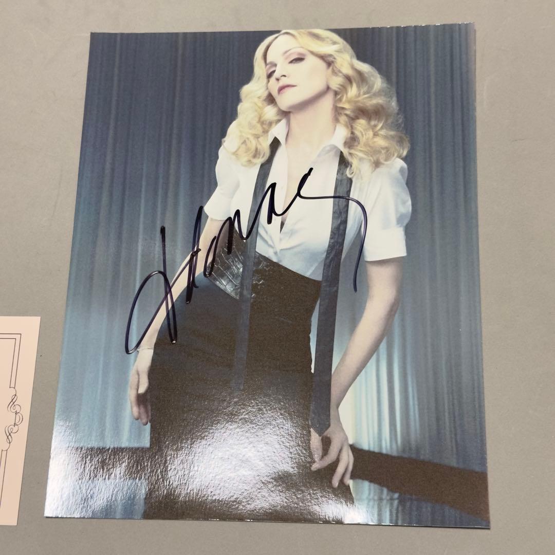 マドンナ Madonna 直筆 サイン フォト 証明書付き オートグラフ