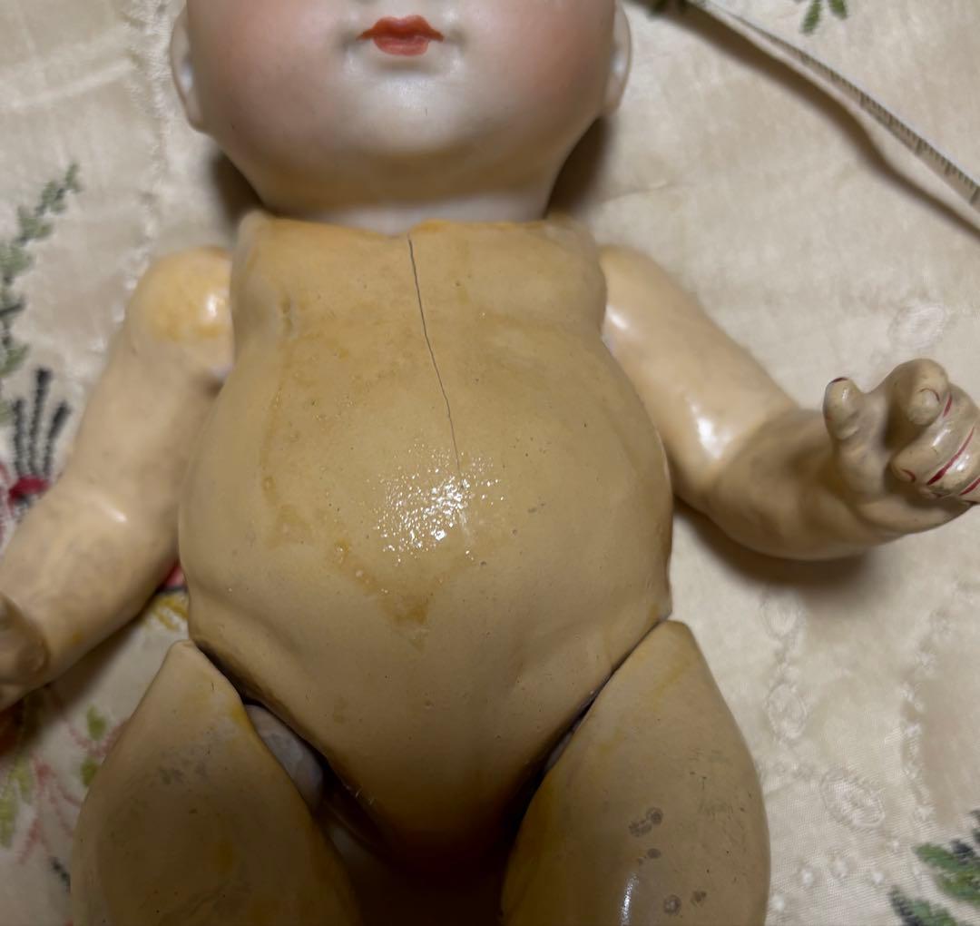 アンティークビスクドール アーモンドマルセル オリエンタルベビーアジアンドール