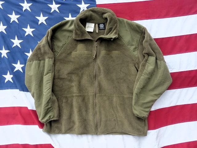 米軍実物　ポーラテックフリースジャケット　XL-L　コヨーテ ECWCS　165