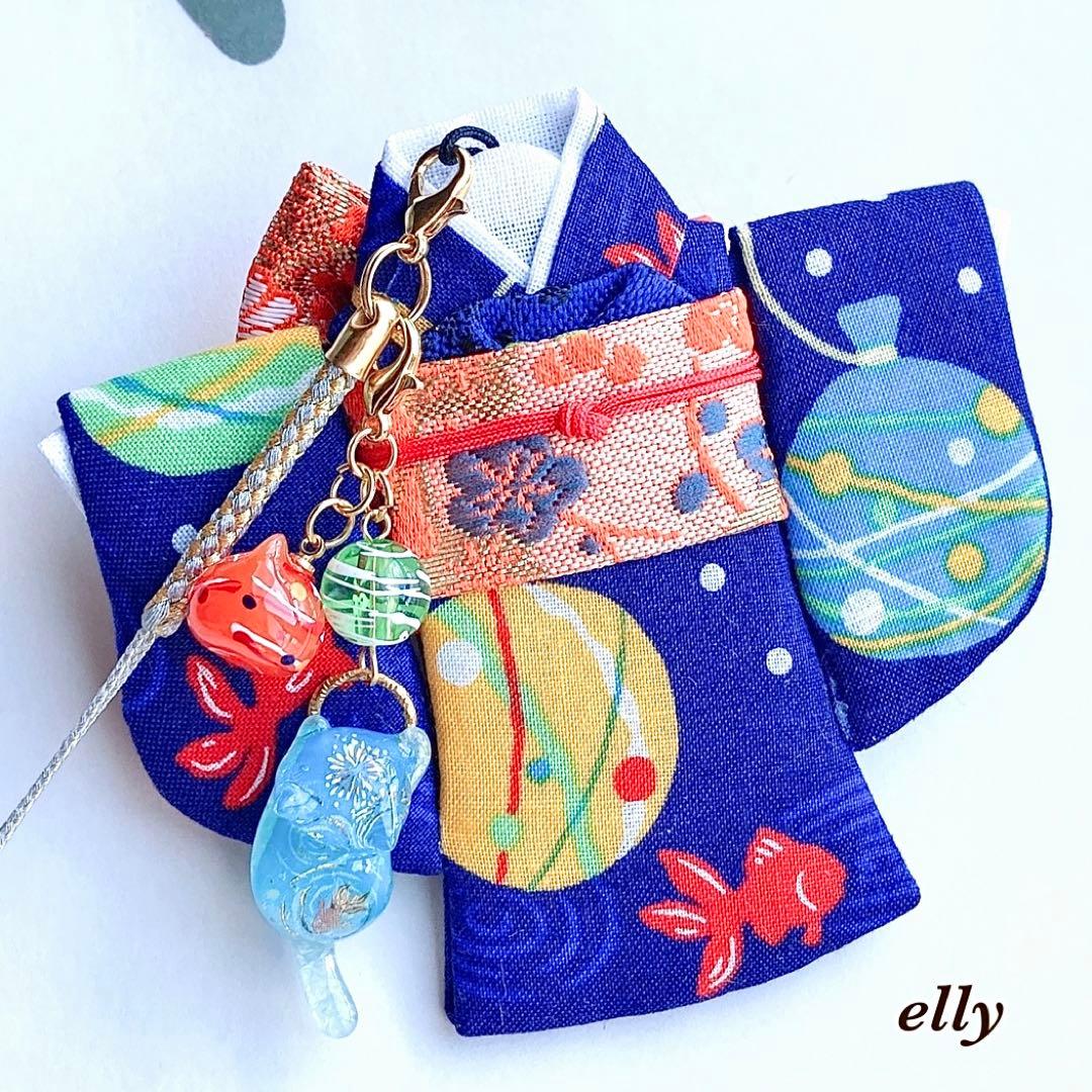 【かなママ様】1387.琉球ガラス　プルメリア　とびつき猫　レジン