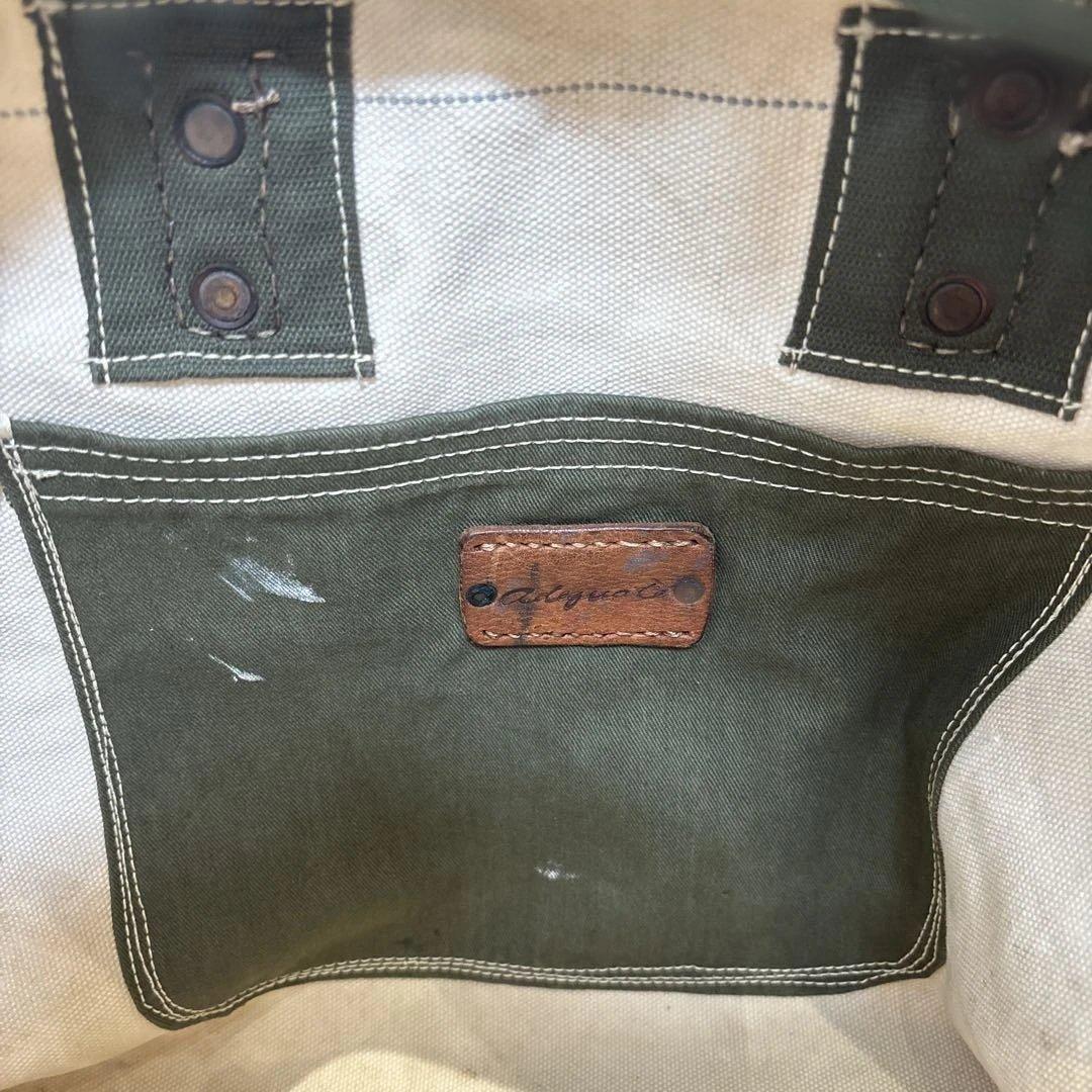 adequate アダクワッタ　帆布バッグ　かばん　ヴィンテージ　リサイクル帆布