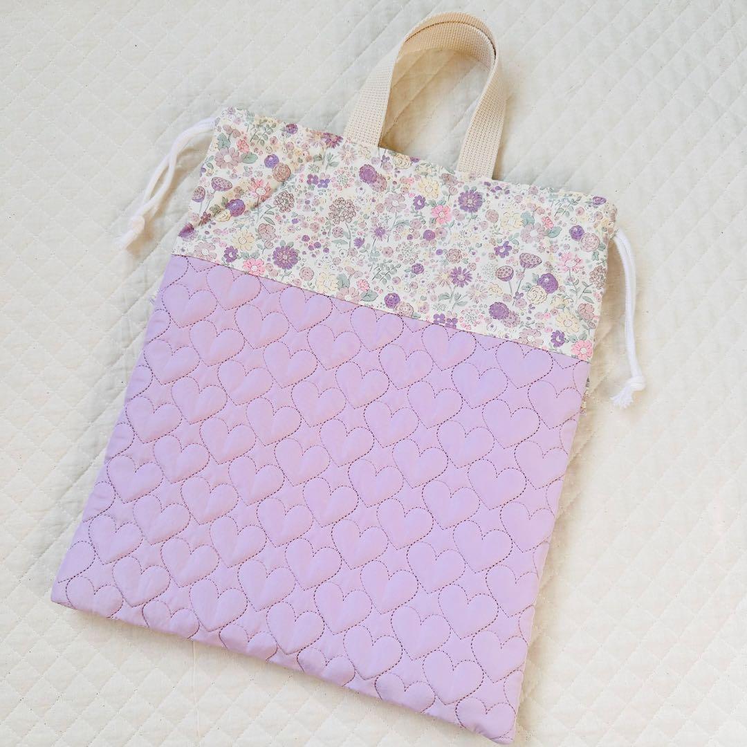 Rちゃんママ専用　入園入学セット　レッスンバッグ　ハンドメイド　パープル