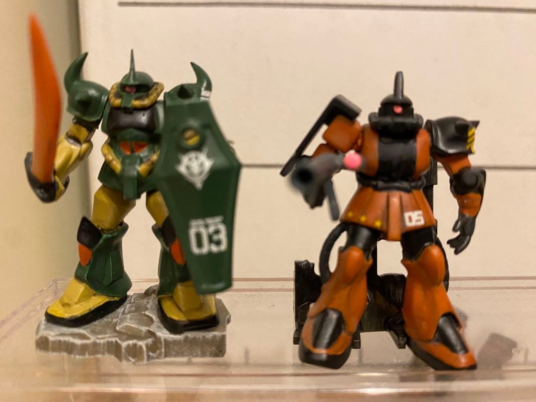 ザク・グフ4体セット(チョコサプ ガンダム)【改造・全塗装】