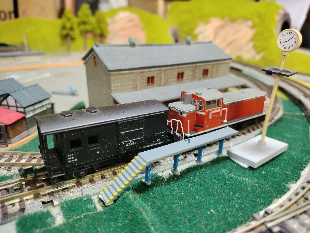 N鉄道模型 セレブなダブルスリップポイント採用レイアウト,ジオラマ