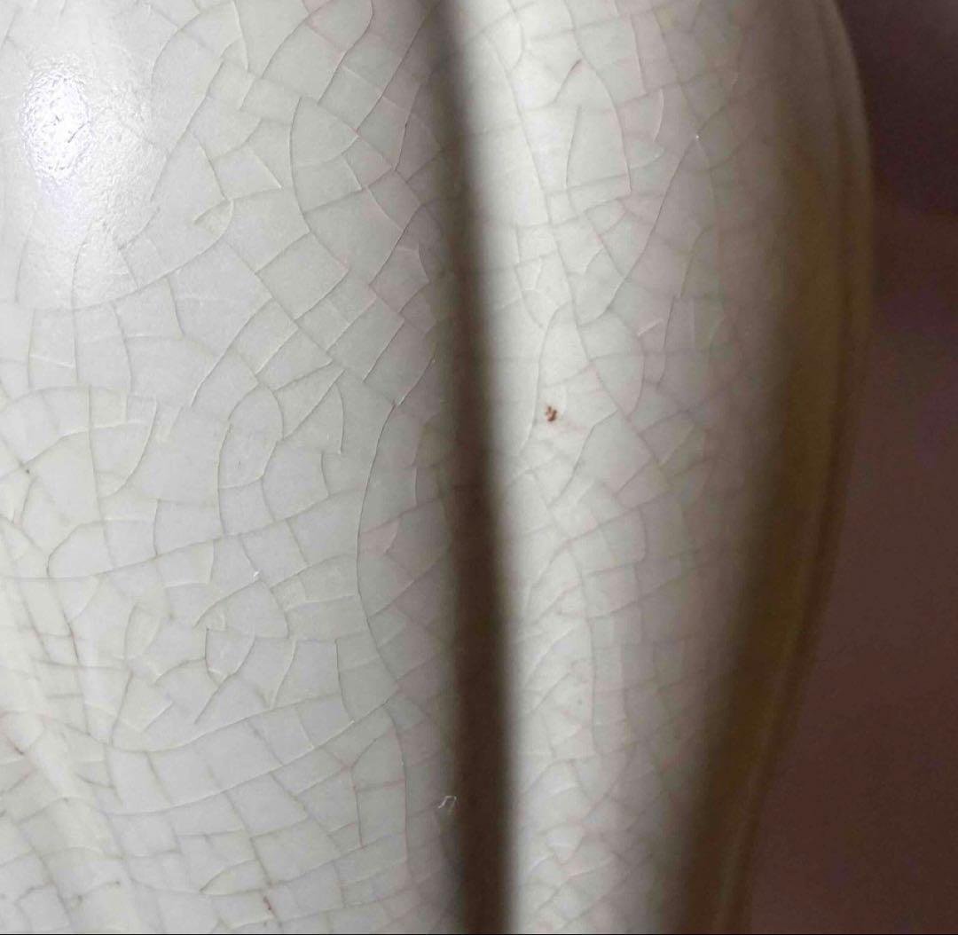 中国 瓜稜花口瓶　u6260310