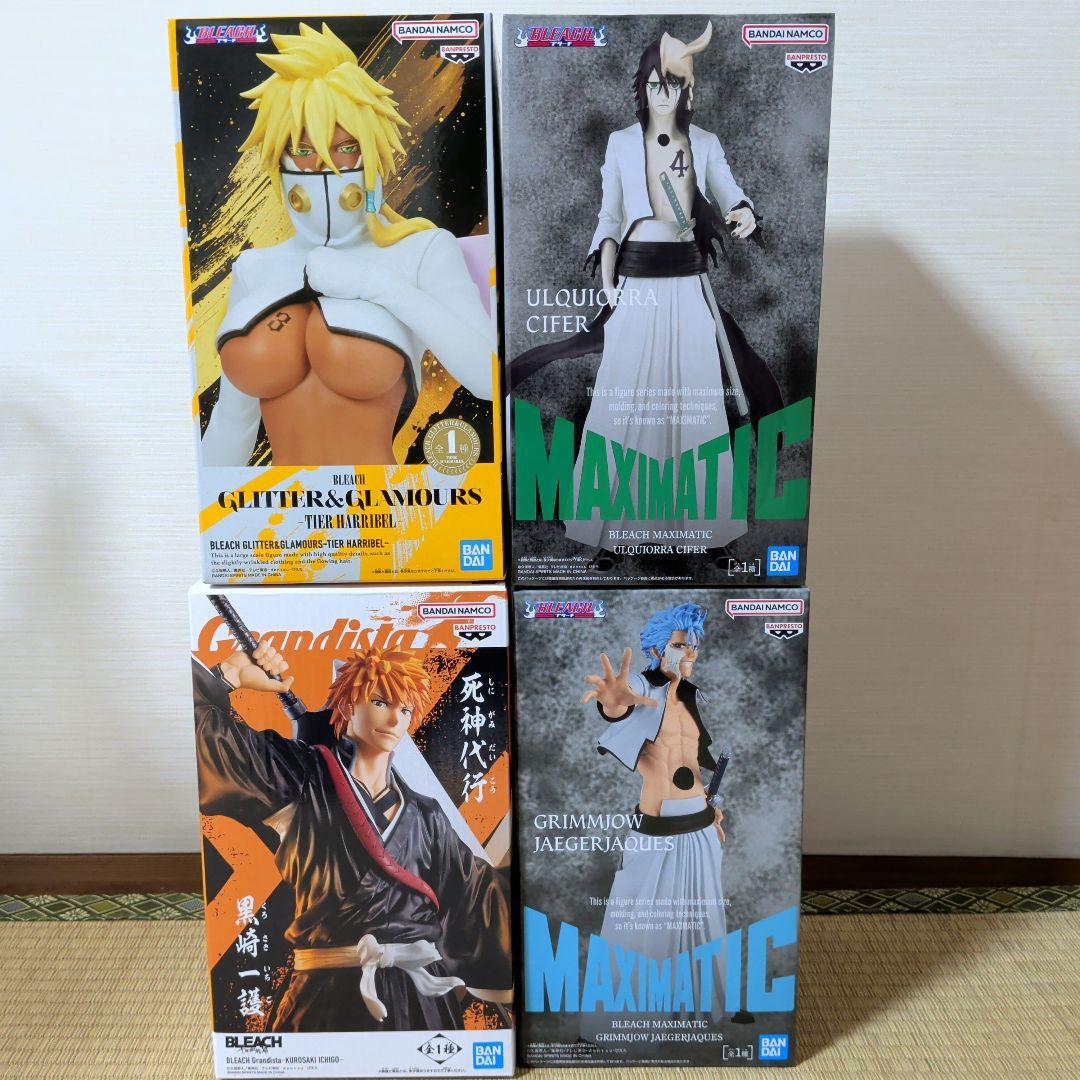BLEACH 黒崎一護 ハリベル ウルキオラ グリムジョー フィギュア