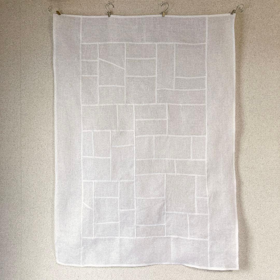 ポジャギ　86×63 △ ホワイトリネン　No.236