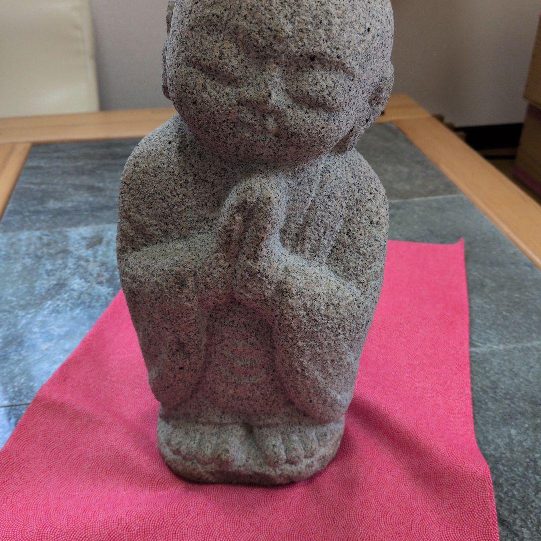 石地蔵 約36cm【20年前購入してから自宅廊下に設置】