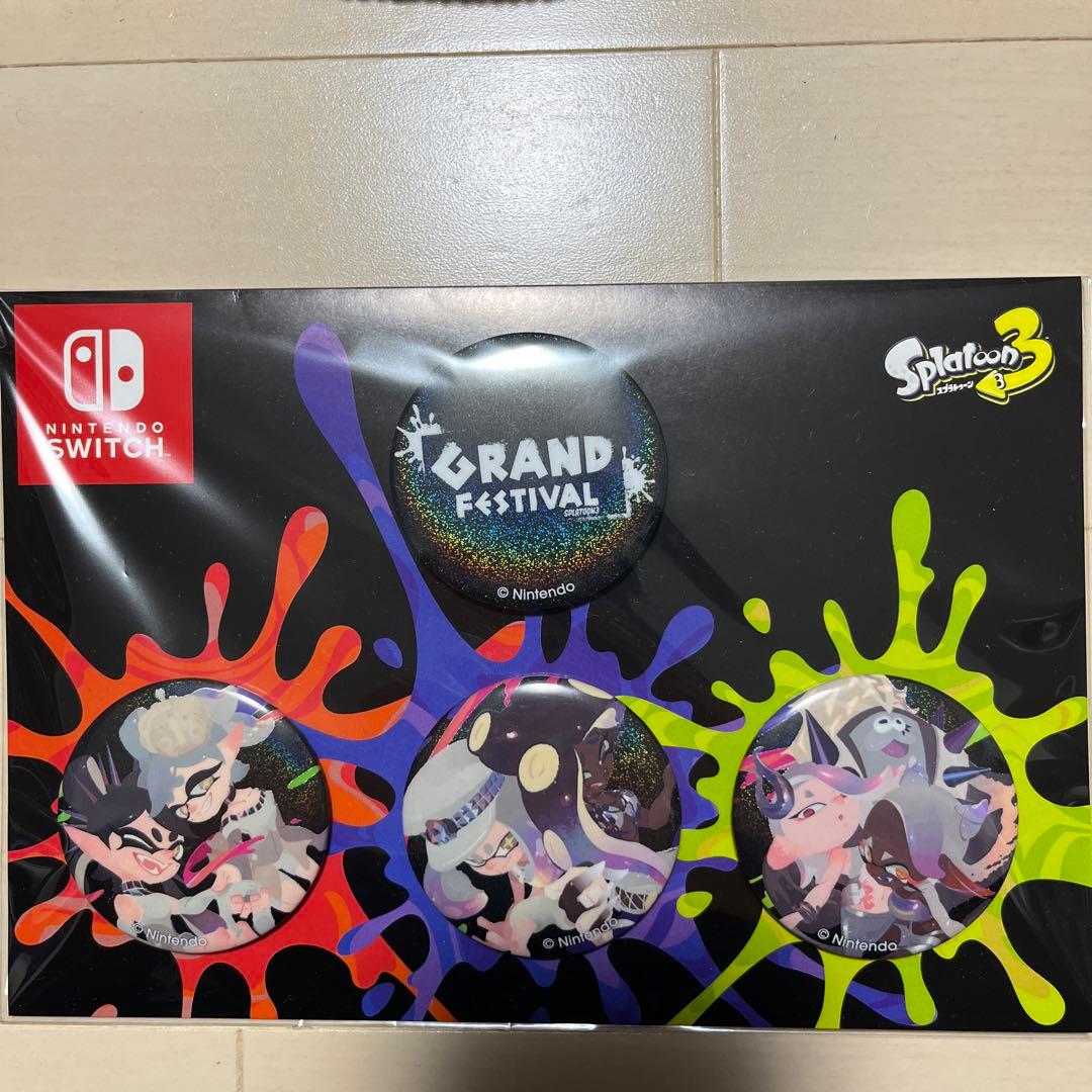 スプラトゥーン3 GRAND FESTIVAL バッジセット