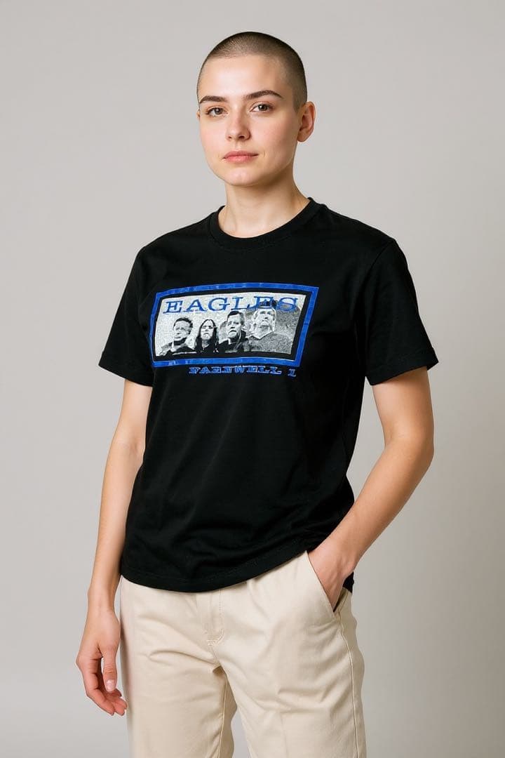 EAGLES Farewell 1 2004 ツアーT 黒 M バンドT 古着