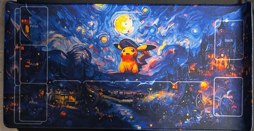 ピカチュウ　イーブイ　星月夜　プレイマット スリーブ　デッキ　ポケモンカード