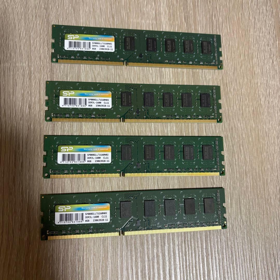 PC用メモリ　DDR3 8GB ✕4枚 32GB