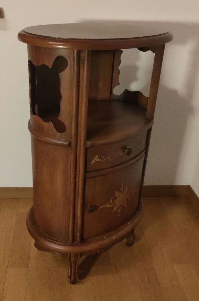 アンティーク チェスト 幅45cm ブラウン 木製 コーナーラック