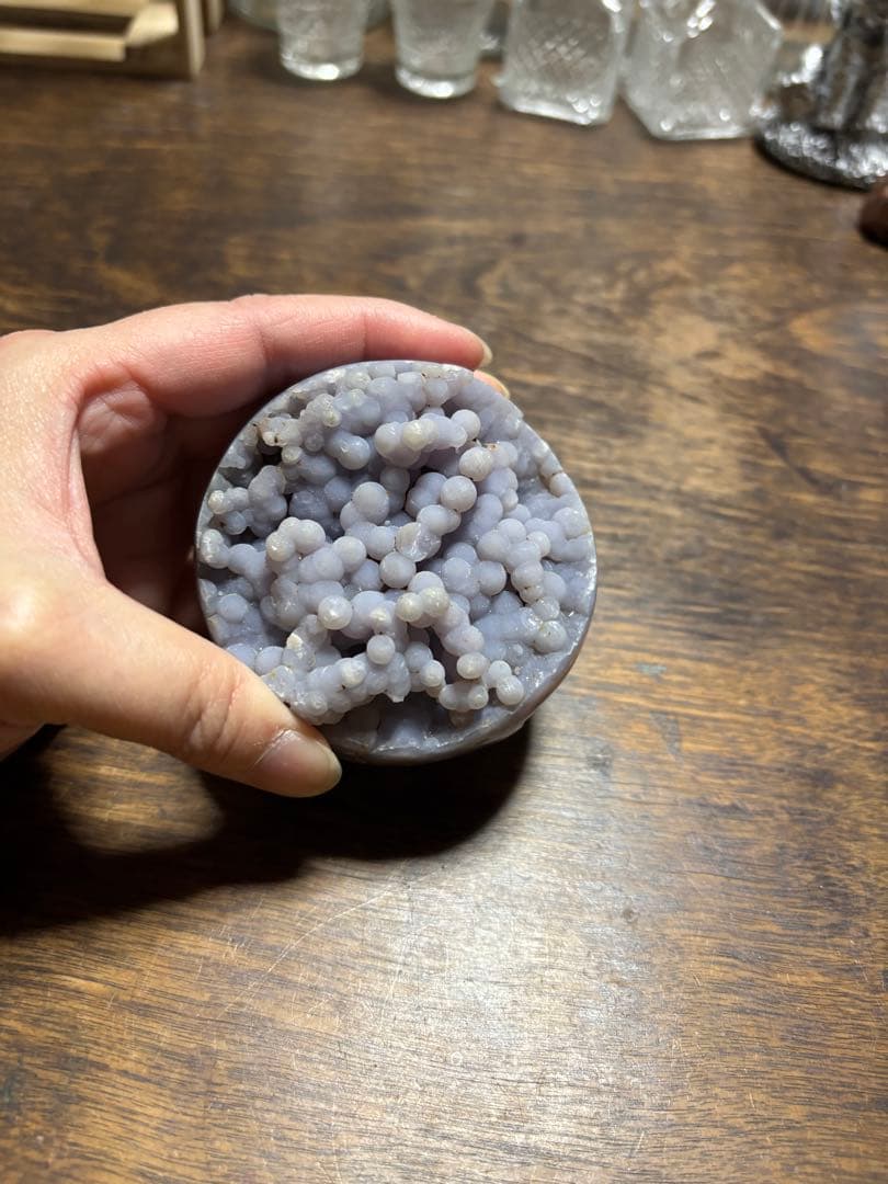 ぶどう石　紫