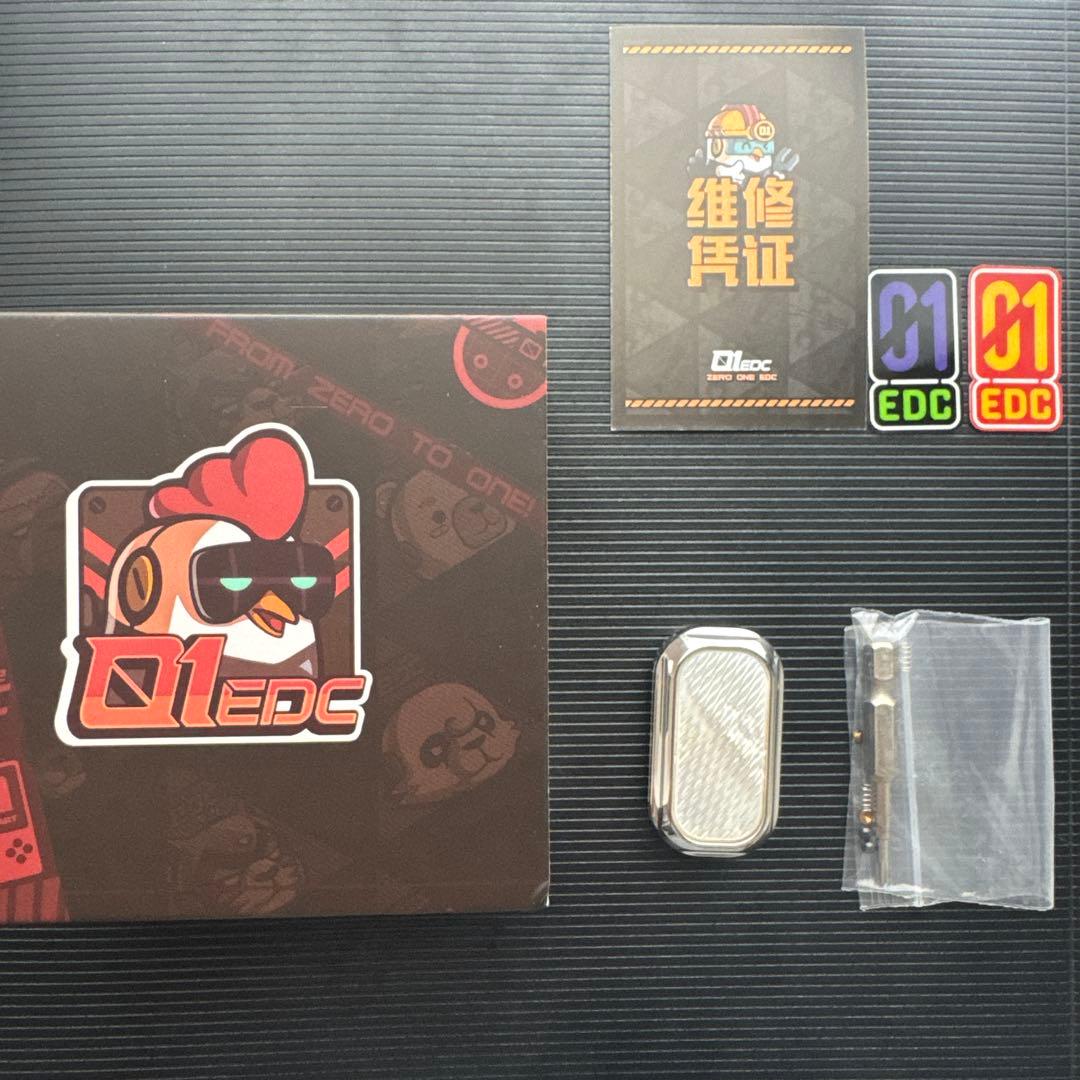 01EDC SS White Fritillaria スライダ正規品フィジェット
