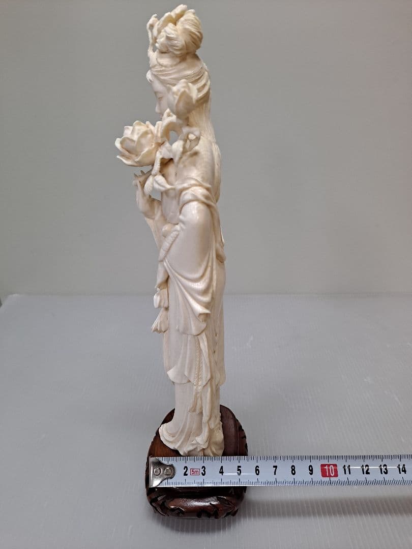 極上天女 置物 377g/台込み高さ約26㎝ 合わせ箱 送料込み