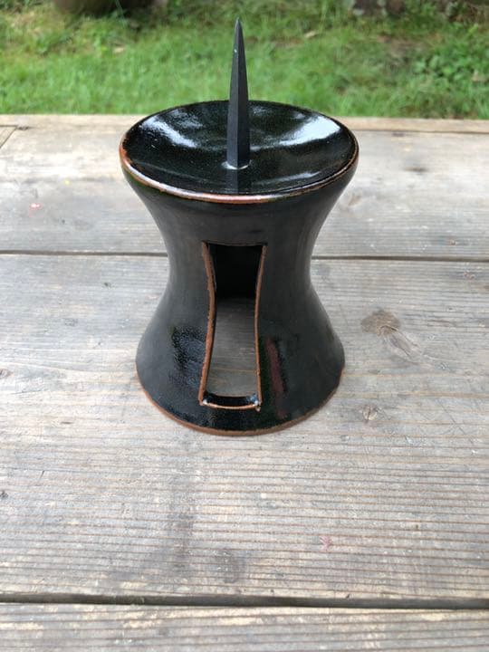 山の工房作品　小ぶりな燭台