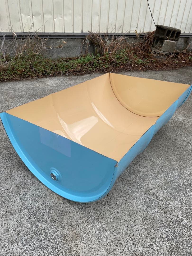 ちゃんコロ様用 ドラム缶 半切り 縦半分 無加工
