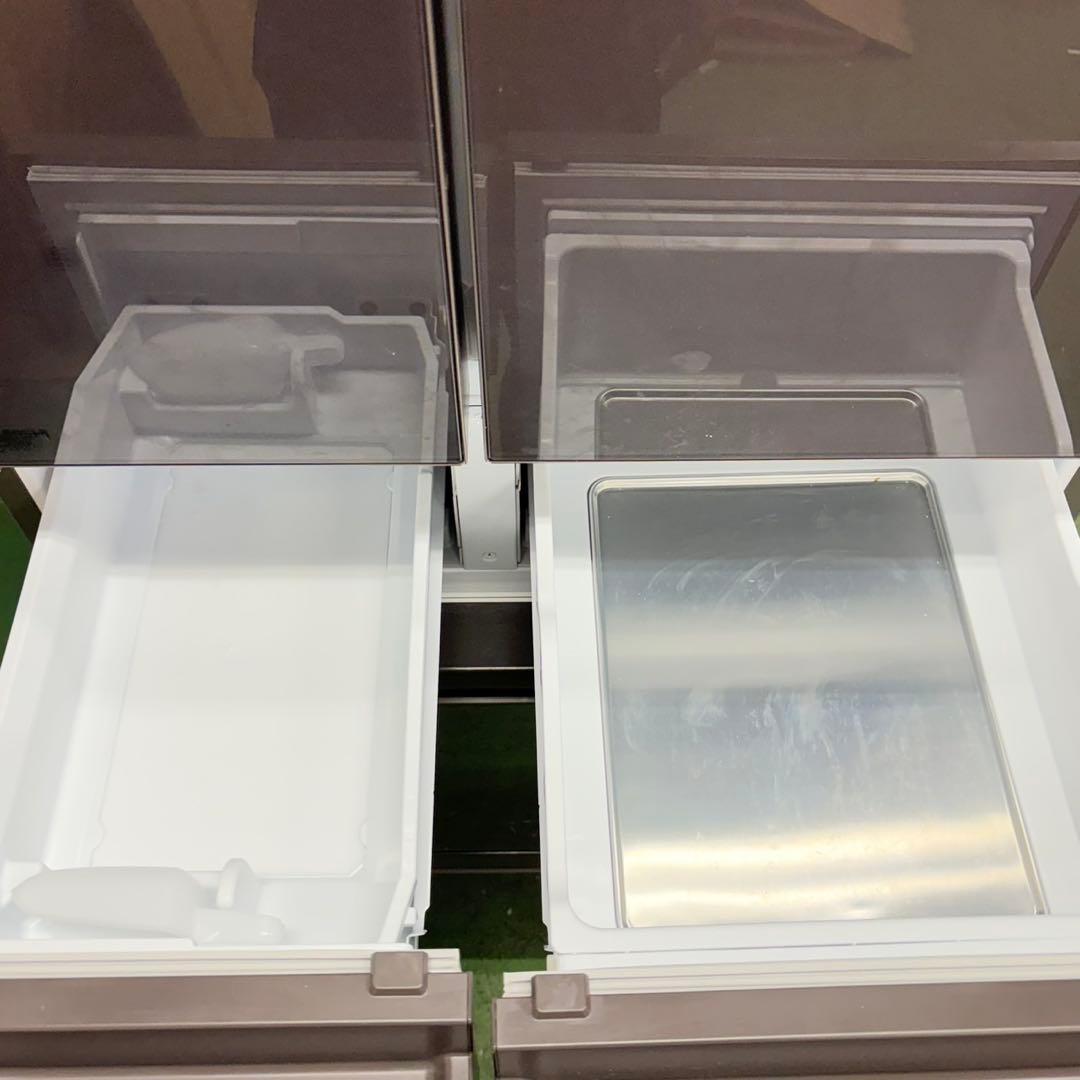 821 三菱　ガラスパネル　超極美品　使用期間2ヶ月　ほぼ未使用　6ドア　冷蔵庫