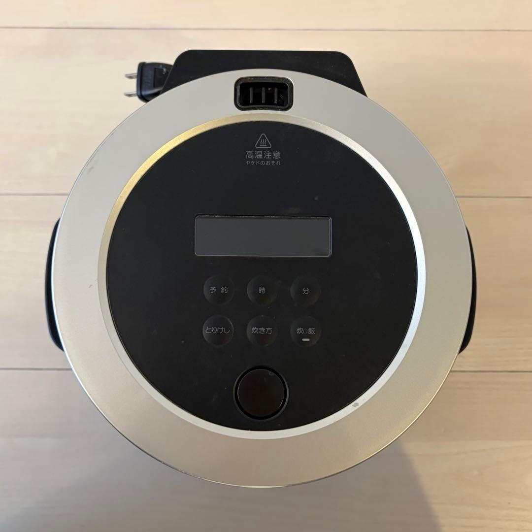 BALMUDA バルミューダ 電気炊飯器 K03A-BK 3合炊き ブラック