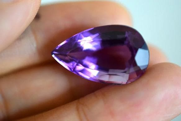 164 大玉 天然 アメジスト 雫 アメシスト 紫水晶 天然石 ルース 裸石