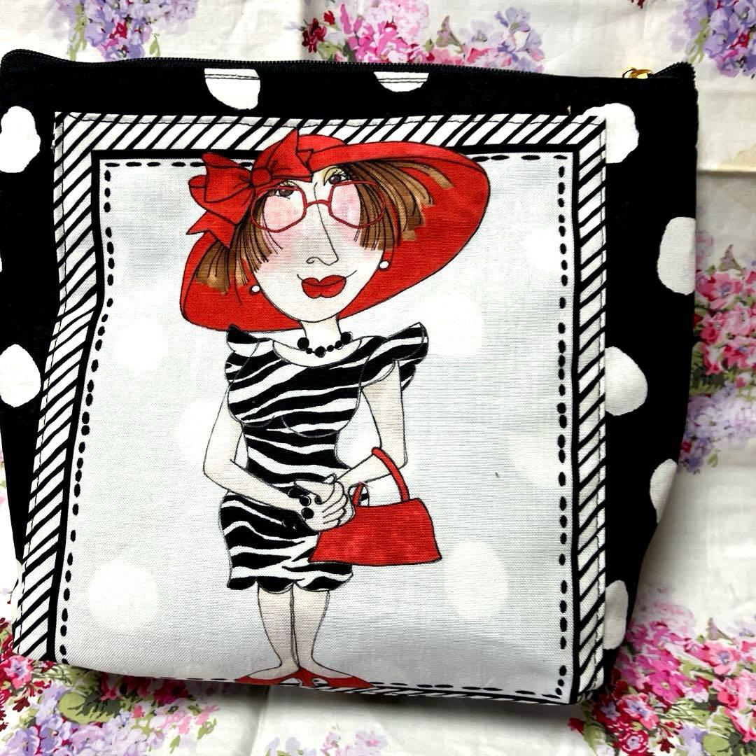 ロラライハリス　Wild about you 大きめポーチ　☆ハンドメイド品☆