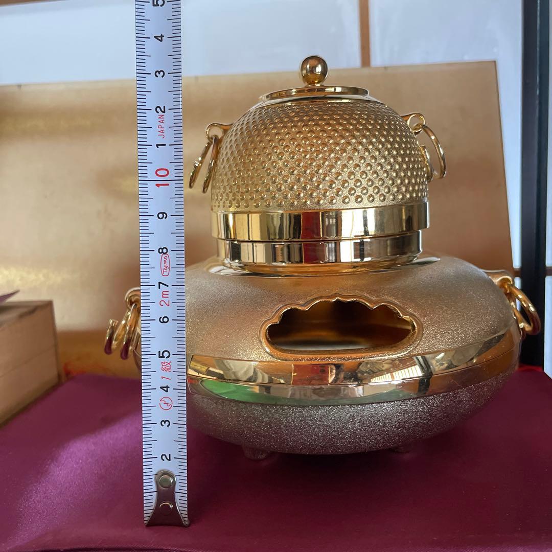 天皇陛下御即位 50年記念 黄金 壺 盃 新品未使用品