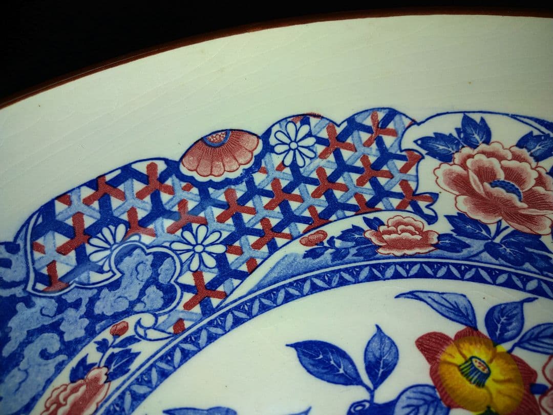 ⬛華やかな大皿⬛ヴィンテージ・コレクション品⬛【高級】素敵な九谷焼３1cm特大皿