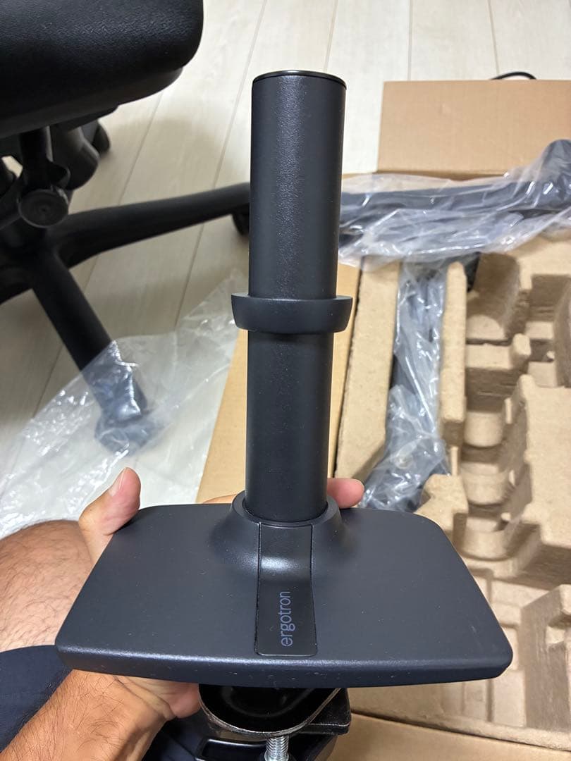 エルゴトロン LX デスク モニターアーム マットブラック 34インチ