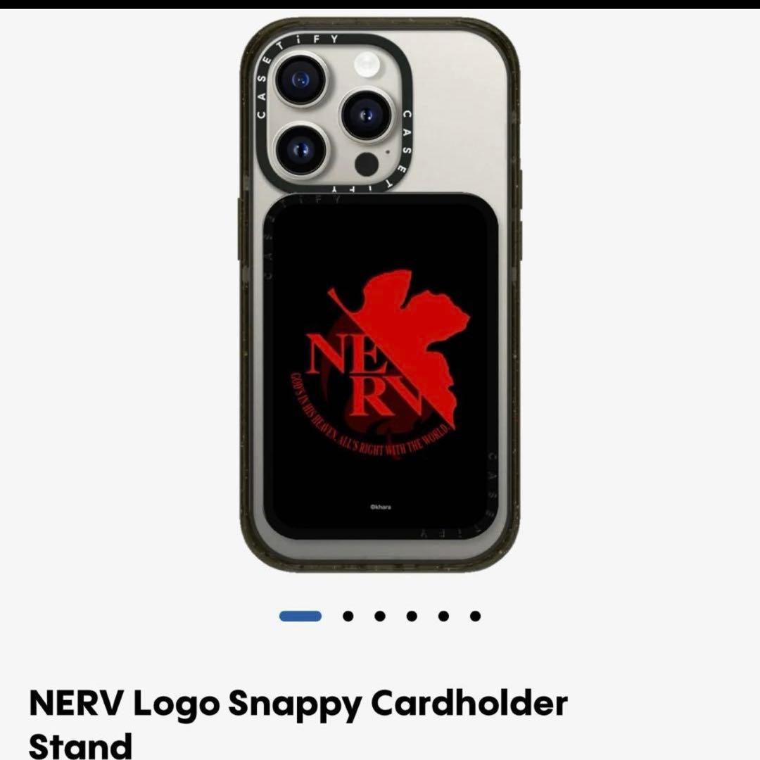 エヴァンゲリオン マグセーフ NERV ロゴ カードホルダー スタンド